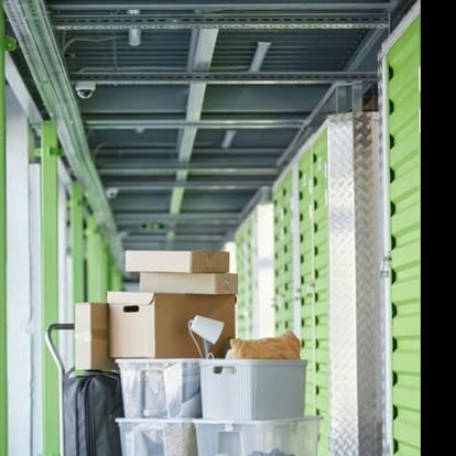 Secure personal belonging storage space